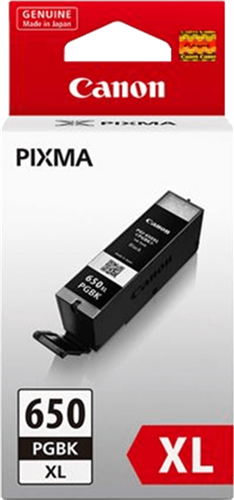 Canon PGI650XLPGBK Black High Yield Ink Cartridge – Printer Consumables | ACP Online