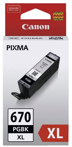 Canon PGI-670XLPGBK Pigment Black High Yield Ink Cartridge