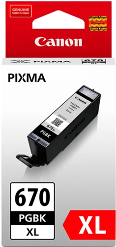 Canon PGI670XLBK Pigment Black High Yield Ink Cartridge – Printer Consumables | ACP Online