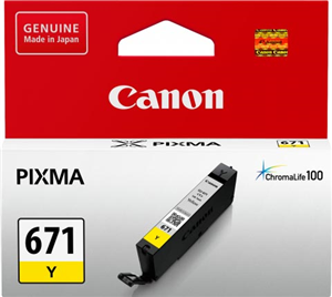 Canon CLI-671Y Yellow Ink Cartridge
