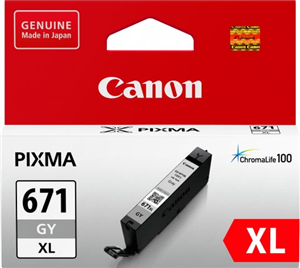Canon CLI-671XLGY Grey High Yield Ink Cartridge
