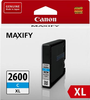 Canon PGI-2600XLC Cyan High Yield Ink Cartridge