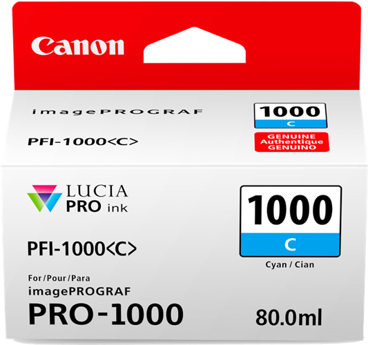 Canon PFI-1000C Cyan Ink Tank – Printer Consumables | ACP Online