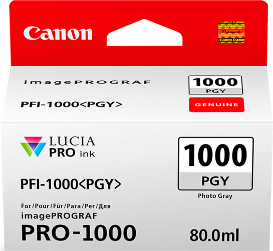 Canon PFI-1000PGY Photo Grey Ink Tank – Printer Consumables | ACP Online