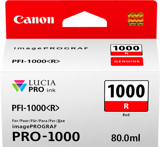 Canon PFI-1000R Red Ink Tank – Printer Consumables | ACP Online
