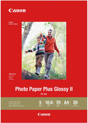 Canon PP-301 A4 Glossy II 275gsm Photo Paper - 20 Sheets