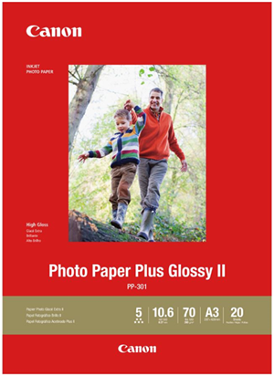 Canon PP-301 A3 Glossy II 275gsm Photo Paper - 20 Sheets