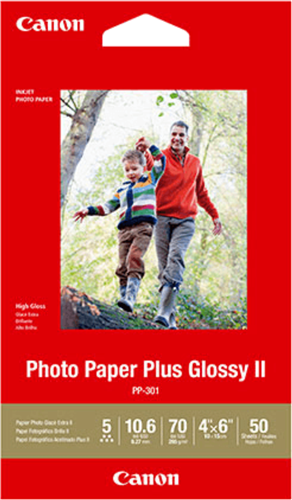Canon PP-301 4x6 Glossy II 275gsm Photo Paper - 50 Sheets – Printer Consumables | ACP Online