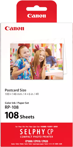 Canon RP-108 Selphy 6x4 Photo Paper & Ink Kit - 108 Sheets – Printer Consumables | ACP Online