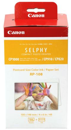 Canon RP-108 Selphy 6x4 Photo Paper & Ink Kit - 108 Sheets
