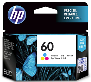 HP 60 Tri-Colour Ink Cartridge