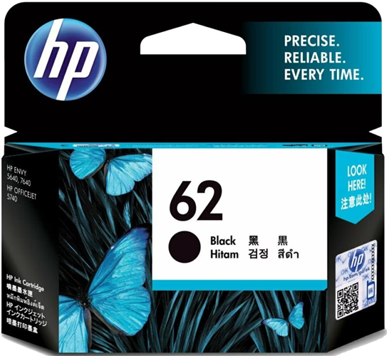 HP 62 Black Ink Cartridge – Printer Consumables | ACP Online