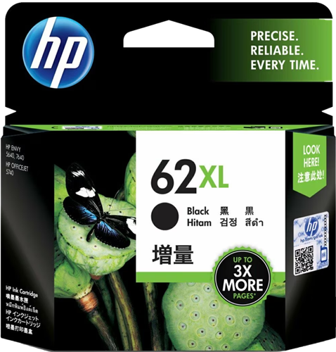 HP 62XL High Yield Black Ink Cartridge – Printer Consumables | ACP Online