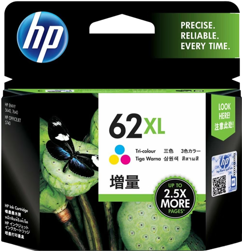 HP 62XL Tri-Colour High Yield Ink Cartridge – Printer Consumables | ACP Online