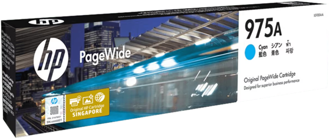 HP 975A Cyan PageWide Cartridge – Printer Consumables | ACP Online