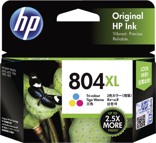 HP 804XL Tri-Colour High Yield Ink Cartridge – Printer Consumables | ACP Online