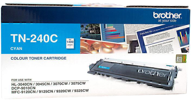 Brother TN-240C Cyan Toner – Brother Printers & Accessories | ACP Online