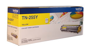 Brother TN-255Y Yellow High Yield Toner Cartridge