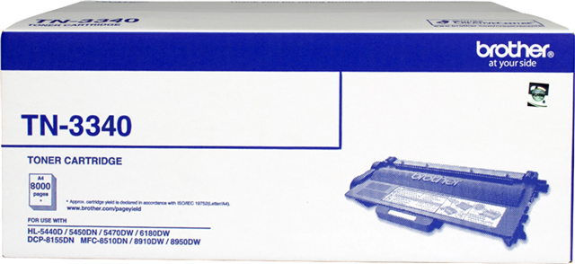 Brother TN-3340 Black High Yield Toner – Brother Printers & Accessories | ACP Online
