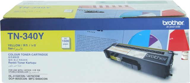 Brother TN-340Y Yellow Toner – Brother Printers & Accessories | ACP Online