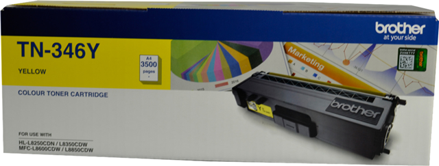 Brother TN-346Y Yellow High Yield Toner – Brother Printers & Accessories | ACP Online