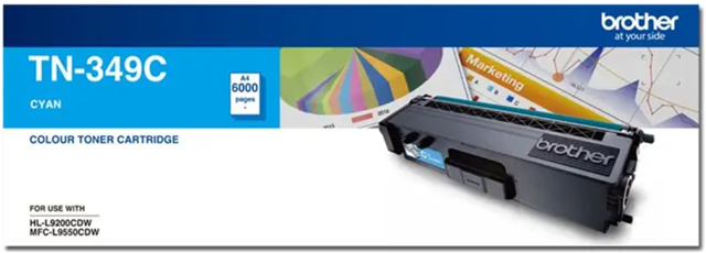 Brother TN-349C Cyan Super High Yield Toner – Brother Printers & Accessories | ACP Online