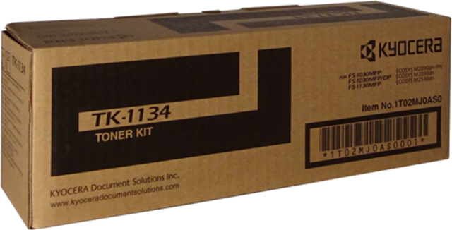 Kyocera TK-1134 Black Toner – Kyocera Printer & Accessories | ACP Online
