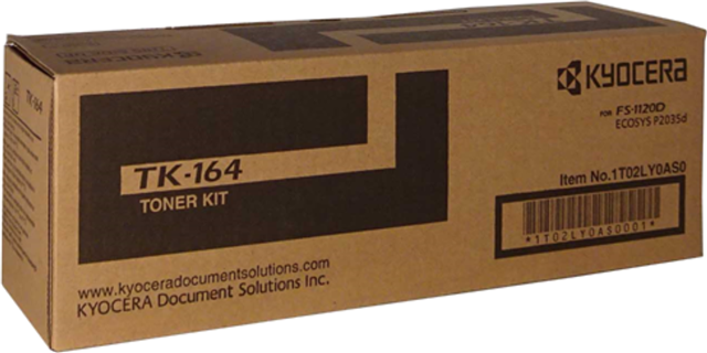 Kyocera TK-164 Black Toner – Kyocera Printer & Accessories | ACP Online