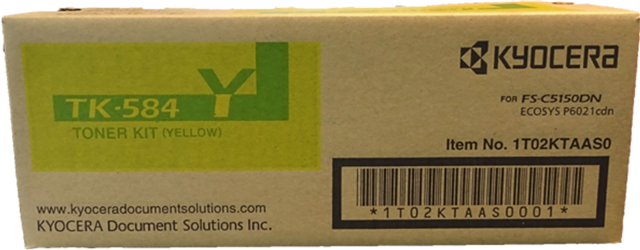 Kyocera TK-584Y Yellow Toner – Kyocera Printer & Accessories | ACP Online