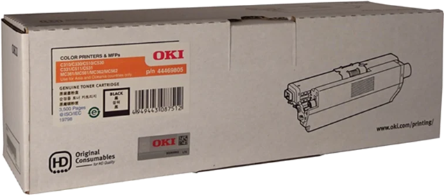 OKI 44469805 Black Toner – Printer Consumables | ACP Online