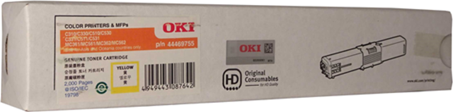 OKI 44469755 Yellow Toner – Printer Consumables | ACP Online
