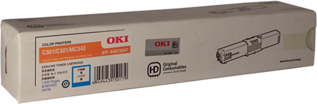 OKI 44973547 Cyan Toner – Printer Consumables | ACP Online