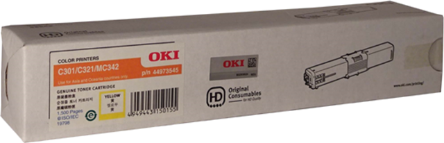 OKI 44973545 Yellow Toner – Printer Consumables | ACP Online