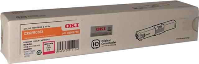 OKI 46508718 Magenta Toner – Printer Consumables | ACP Online