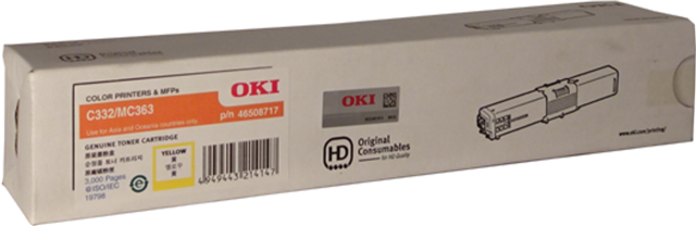 OKI 46508717 Yellow Toner – Printer Consumables | ACP Online