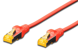 Digitus S-FTP CAT6A Red Patch Lead 2.0m