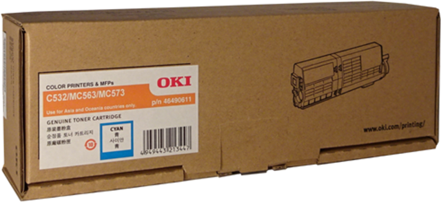 OKI 46490611 Cyan Toner – Printer Consumables | ACP Online