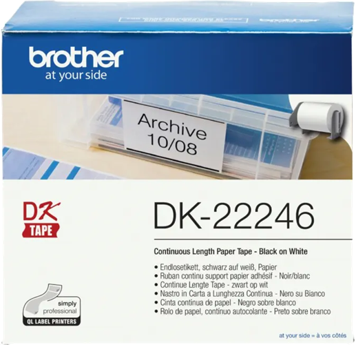 Brother DK22246 Continuous Paper Label Tape 103mm x 30.48m – POS - Consumables | ACP Online Brother DK22246 Continuous Paper Label Tape 103mm x 30.48m – POS - Consumables | ACP Online