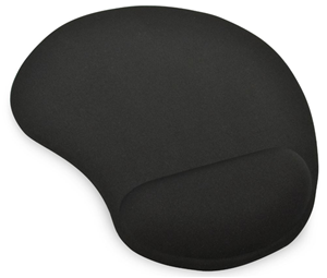 Ednet Mouse Pad with Gel Wrist Rest Black