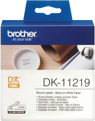 Brother DK11219 1200 Round Labels 12mm x 12mm – POS - Consumables | ACP Online Brother DK11219 1200 Round Labels 12mm x 12mm – POS - Consumables | ACP Online