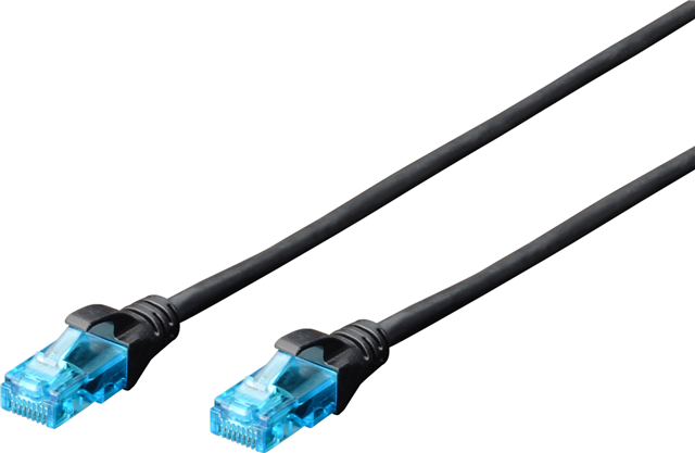 Digitus UTP CAT5e Patch Lead - 3M Black – Cables - Patch & Network | ACP Online