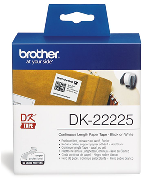 Brother DK22225 Continuous Length Paper Label Tape 38mm x 30.48m