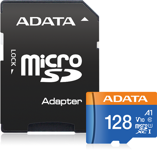 ADATA Premier microSDXC UHS-I A1 V10 Card with Adapter 128GB – Memory - Secure Digital | ACP Online