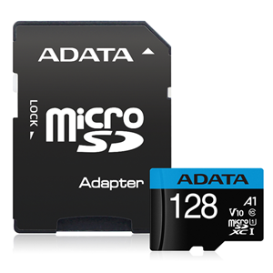 ADATA Premier microSDXC UHS-I A1 V10 Card 128GB + Adapter