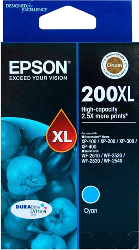 Epson 200XL Cyan High Yield Ink Cartridge – Printer Consumables | ACP Online