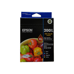 Epson 200XL High Yield Ink Cartridge 4 Ink Value Pack