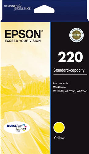 Epson 220 Yellow Ink Cartridge – Printer Consumables | ACP Online