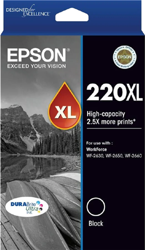 Epson 220XL Black High Yield Ink Cartridge – Printer Consumables | ACP Online