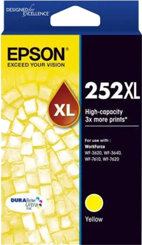 Epson 252XL Yellow High Yield Ink Cartridge – Printer Consumables | ACP Online