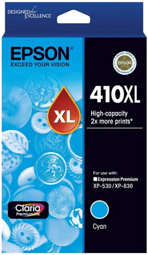 Epson 410XL Cyan High Yield Ink Cartridge – Printer Consumables | ACP Online